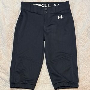 Under Armour Girl’s Black Softball Knee High Bottoms